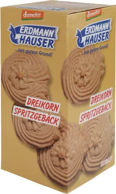 Produktbild von ErdmannHAUSER - demeter Dreikorn-Spritzgebäck - 200g