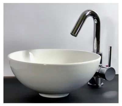Produktbild von Rundes Keramik Aufsatzwaschbecken 28cm für Gäste-WC und kleine Bäder