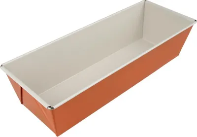 Produktbild von Dr. Oetker Kastenform 30 cm DieMaus, eckige Backform, hochwertige Kuchenform aus Stahlblech, Form mit keramisch verstärkter Antihaftbeschichtung (Farbe: Maus-Orange/Creme)