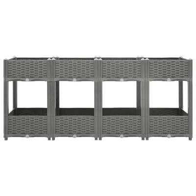 Productafbeelding van vidaXL Verhoogde plantenbak, 160x40x71 cm, polypropyleen