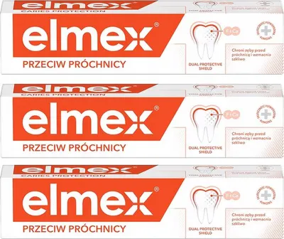 Produktbild von Elmex | Zahnpasta - Zahnpasta Set 3X75 Ml - Gegen Karies - Remineralisierung - Empfindlichkeitsschutz - Erfrischender Geschmack