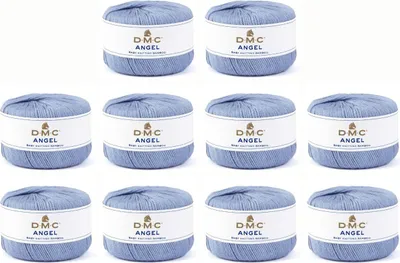Productafbeelding van 10 bollen DMC Angel – een hoogwaardig garen bestaande uit 80% viscose en 20% wol, kleur 8101 (kleur 90)