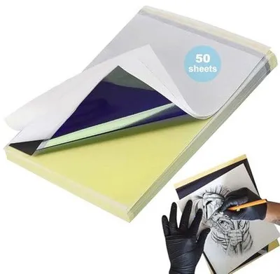 Produktbild von Famanu Tattoo Transferpapier A4 4-lagen, 50 Blätter für Drucker