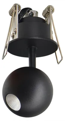 Produktbild von Beneito & Faure Mini Bora LED-Einbaustrahler, 4,5 W, 38° Abstrahlwinkel, 2700 K, Mattschwarz, verstellbar - Beneito & Faure