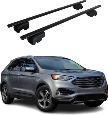 Obrázok produktu pre Priečne strešné nosiče pre Ford Edge 2015–2023, čierna farba, ABE