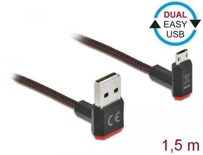 Obrázok produktu pre DeLOCK 85267, 1,5 m, USB A, USB C, USB 2.0, Čierna
