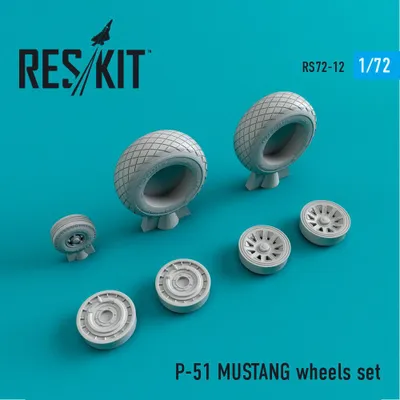 Produktbild von ResKit RS72-0012 - 1:72 P-51 Mustang wheels set