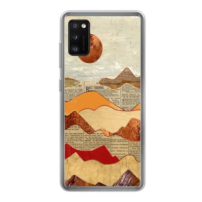 Produktbild von MuchoWow® Handyhülle Schutzhülle Hülle für Samsung Galaxy A41 Vintage - Zeitung - Marmor Silikon Softcase Handy Hülle - Mobiltelefon