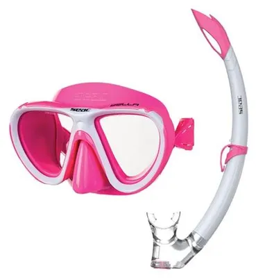 Immagine prodotto di Set boccaglio per bambini Seac Bella Color Silicone Rosa