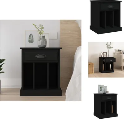 Obrázok produktu pre vidaXL Nočný stolík čierny 43x36x50 cm - Nočné stolíky