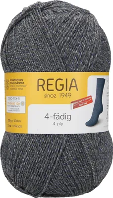 Produktbild von Schachenmayr REGIA 4-fädig Uni, 50g Grey Mouliné Handstrickgarne
