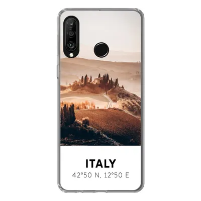 Produktbild von MuchoWow® Handyhülle Schutzhülle Hülle für Huawei P30 Lite Toskana - Italien - Sommer Silikon Softcase Handy Hülle - Handyhülle