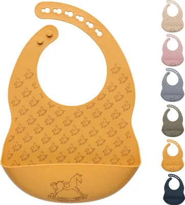 Produktbild von Baby Silikon Lätzchen mit Auffangschale