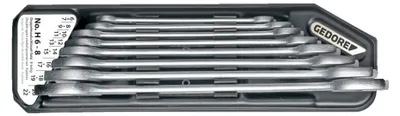 Image de GEDORE 6079400 GEDORE   Doppelmaulschlüssel-Satz 8-teilig