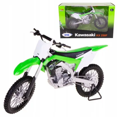 Imagen del producto de Kawasaki KX 250F, modelo de motocross, escala 1:10, marca Welly