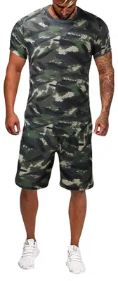Productafbeelding van Sportieve Trainingsset voor Mannen in Camouflage