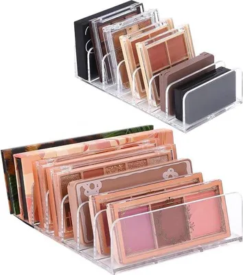 Productafbeelding van Make-up palette met 7 vakjes - Make-up tafel voor cosmetica en glitters