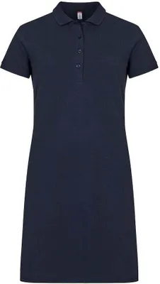 Produktbild von Clique Damen Polokleid Marietta mit Seitenschlitzen und 4-Knopfleiste