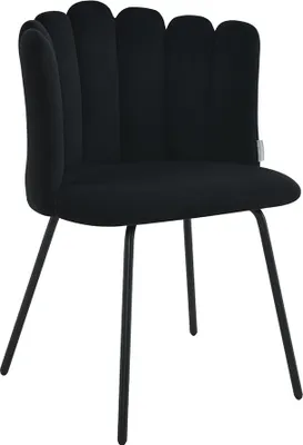 Obrázok produktu pre Zamatová jedálenská stolička Milton & Oldbrook Julfa black