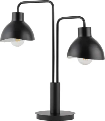 Zdjęcie produktu dla Lampa stołowa dekoracyjna nowoczesna czarna podwójna Holi 2xE27 15W Sigma Lighting