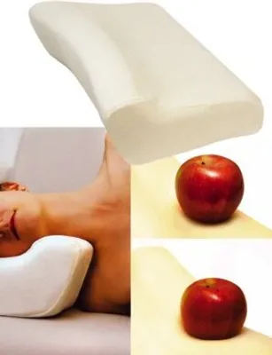 Produktbild von Orthopädisches Schlafkissen 47x33x14 cm Profilierter Speicher SISSEL Weiß Weich L