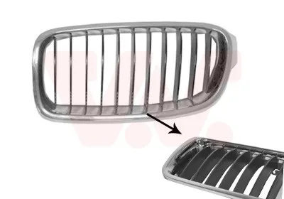 Produktbild von VAN WEZEL 0670511 Kühlergrill Frontgrill für BMW 3 Touring (F31) Links Schwarz