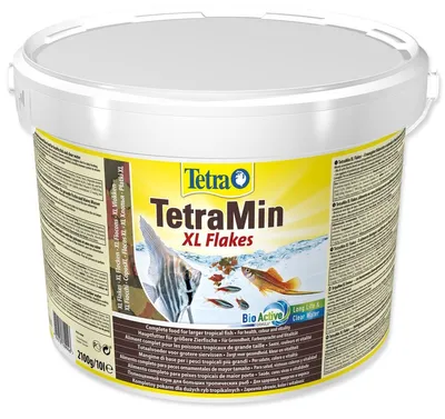 Zdjęcie produktu dla Tetra TetraMin XL Flakes, Ryby akwariowe, Suchy pokarm dla ryb, Płatek, 10 l, 1 szt.