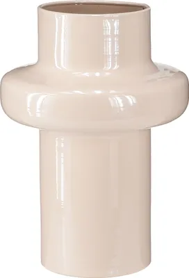Produktbild von Blumenvase Metall Braun Ø17cm H23cm Vintage Design Deko