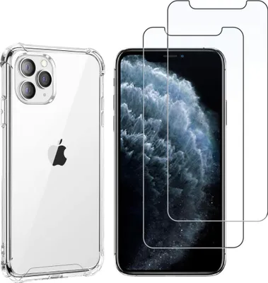 Image de Étui antichoc pour iPhone 11 PRO MAX avec 2 protections d'écran en verre trempé Phonillico®