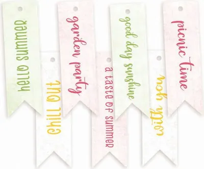 Produktbild von P13 Papier Hängen Etiketten Tags Anhänger Hängeetiketten - Sommer 02