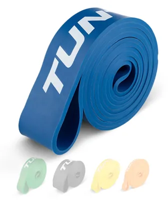 Image de Bande de force powerband dur pour musculation bleu