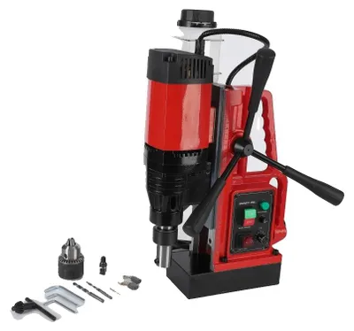 Obrázek produktu pro Magnetická vrtačka, 1550 W, průměr vrtání 50 mm, výška 60 cm, šířka 30 cm, s nastavitelnou rychlostí