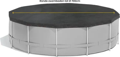 Produktbild von W'eau Pool Abdeckplane Rund Ø 700 cm Planenmaß 760 cm Blau