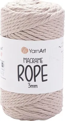 Zdjęcie produktu dla Yarn Art Macrame Rope 3 mm 63 m 753 Beige Sznurek