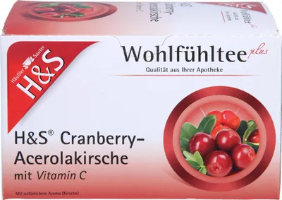 Produktbild von H&S Cranberry-Acerolakirsche mit Vitamin C, 20X2.8 g FBE