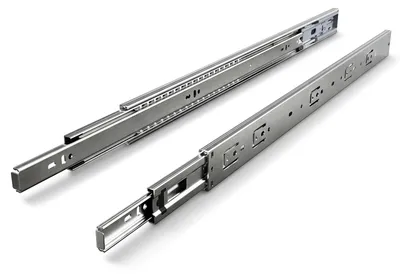 Obrázok produktu pre 10 párov koľajníc do zásuviek, dĺžka 600 mm, s tlmením, plný výsuv, 3-dielne, tiché guľôčkové ložiská, vhodné pre nábytok a zásuvky