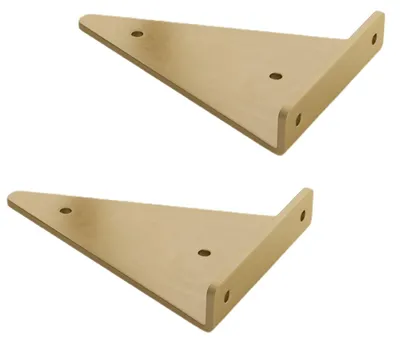 Productafbeelding van Zwevende Plankbeugels voor Wandmontage, 2 Stuks