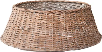 Produktbild von VIVANNO Weihnachtsbaumdeko Rattan OSLONA Konisch, Natur geflochten - 70x70x25 cm
