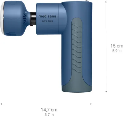Immagine prodotto di Massaggiatore muscolare caldo e freddo Pistola Medisana MG 600 Blu Nero