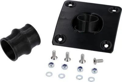 Produktbild von Set: Ansaugstutzen 40mm mit Tuningmuffe BVF, 3D-Druck Schwarz - für S51, S50, S70, S53, S83