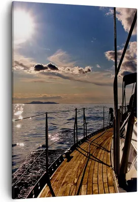 Produktbild von Bild auf Leinwand - Leinwandbild - Einteilig - Kroatien Yacht Segeln Segelboot - 50x70cm - Wand Bild - Wandbilder - Leinwanddruck - Wanddekoration - Leinwand bilder - Wandbild - PA50x70-0426