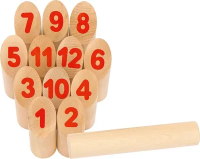 Produktbild von Wikingerspiel Number Kubb, im Baumwollbeutel