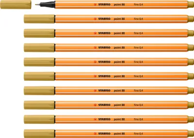 Produktbild von STABILO Fineliner -  point 88 - 10er Pack - khaki