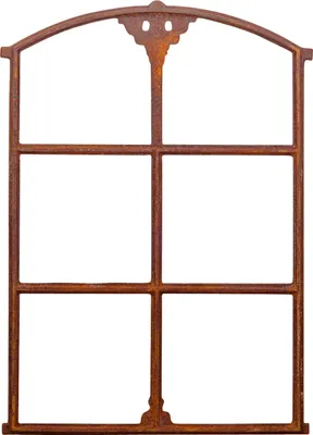 Dekoratives Gusseisen-Fenster – Antik-Stil, 54x71 Cm, Grau, Für Garten, Scheune Oder Als Spiegel