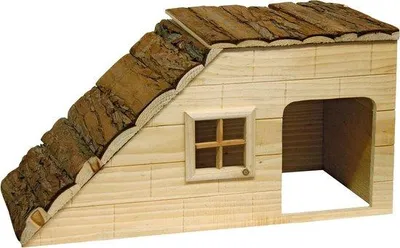 Produktbild von Natürliche Holzhaus für kleine Tiere 50x25x25cm