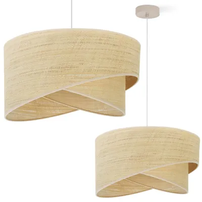 Produktbild von Rattan Pendelleuchte RATTAN Kaschmir Beige Ø45 cm 1-flammig E27