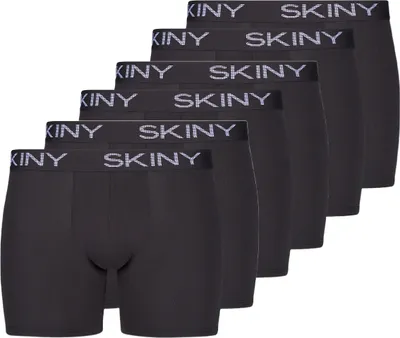 Produktbild von Skiny 6er Pack Baumwolle Long Short / Pant Pant mit längerem Bein, Baumwoll-Elasthan mit Stretch für Langlebigkeit, Angesetzter weicher Bund mit Logo
