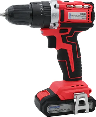 Produktbild von Kunzer Akku-Schlagbohrmaschine mit Schraubfunktion mit Lithiumakku 18V 7ASBM38