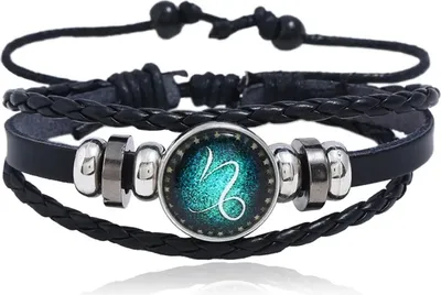 Zdjęcie produktu dla Elegancka Bransoletka Astrologiczna dla Koziorożca - Unikalny Styl i Mistycyzm KP33092
