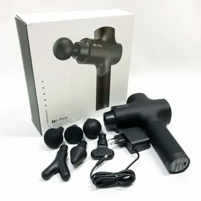 Produktbild von Massagepistole Massage Gun, OPOVE M3 Pro 2 Massagepistole Massagegerät LED-Display 2500U/min Masagegäret Pistole mit 5 Stufen 2600mAh Akku 12 mm Amplitude zur Linderung von Muskelschmerzen Schwarz